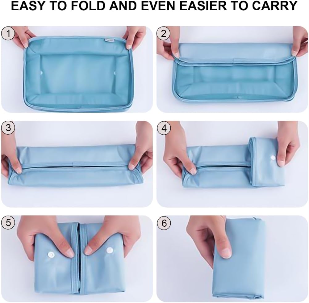 8x Suitcase Organiser Set Packing Cubes Travel Luggage Organiser Set Suitcase Organiser Bag for Clothes Cosmetics - Image 9