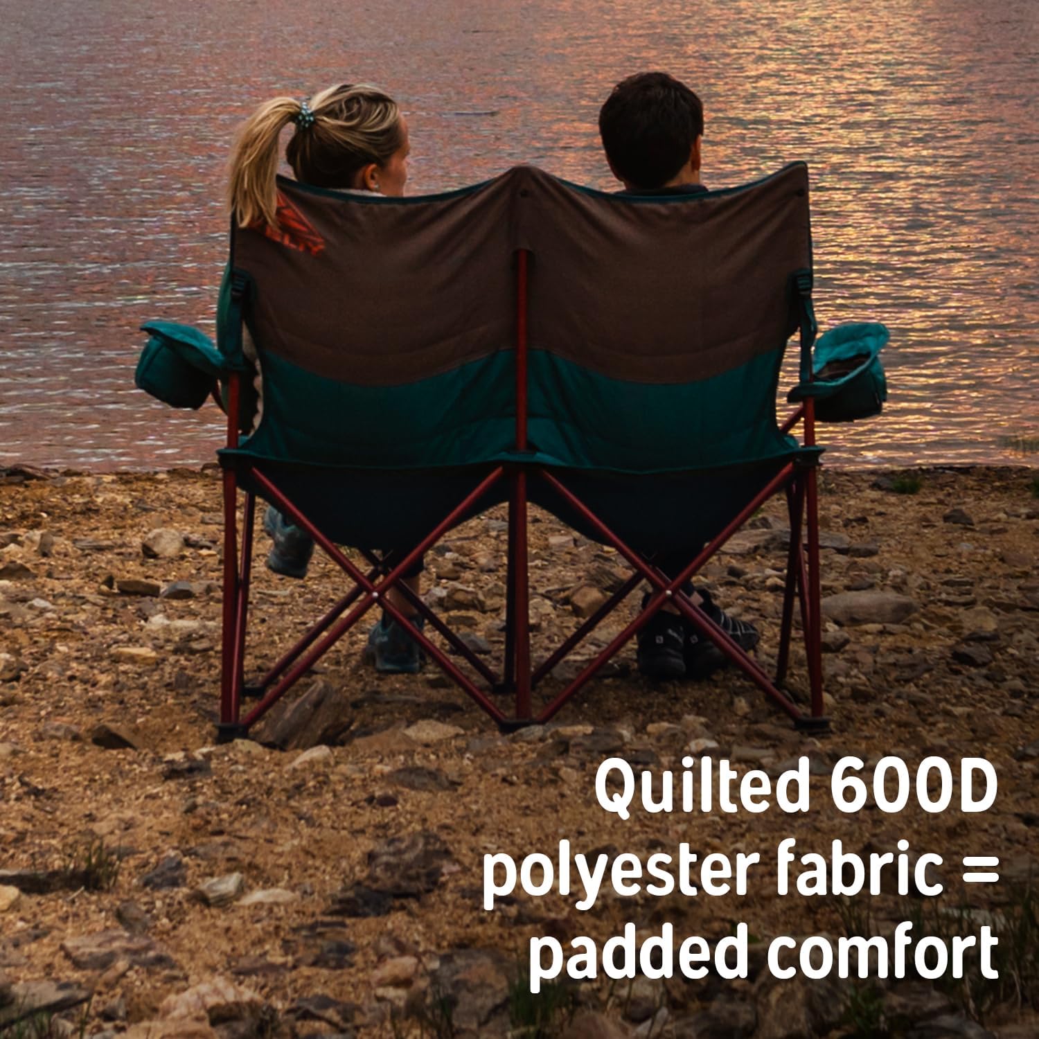 Kelty Loveseat Double Outdoor Camp Chair, 2-Person Camping, Festival, Concert Seat, Updated for 2022 - Image 5