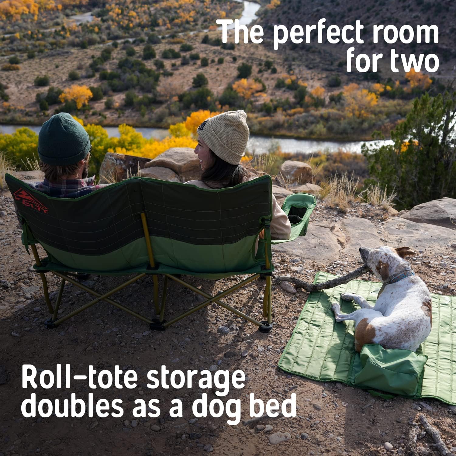 Kelty Loveseat Double Outdoor Camp Chair, 2-Person Camping, Festival, Concert Seat, Updated for 2022 - Image 6